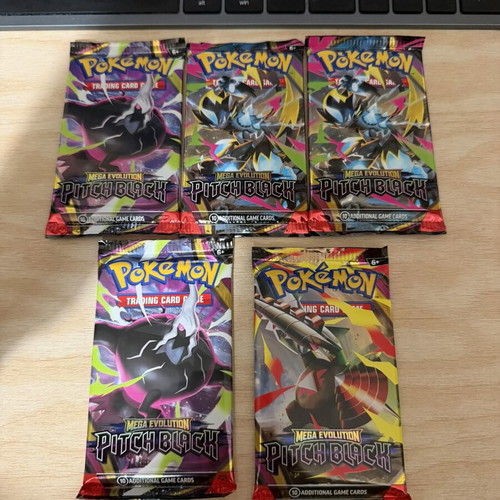 Pokemon Pitch Black booster packs, 5 pcs