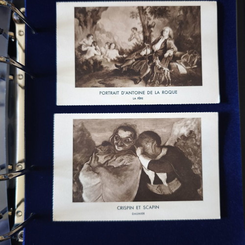 Safe German luxury album with box and Belle Époque cards like new