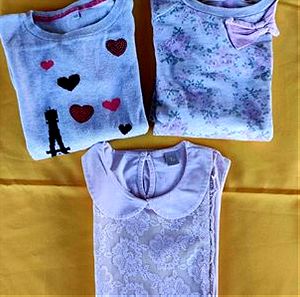 3 μπλούζες (TU, M&S), (9 ετών)