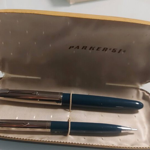 Parker 51mm special edition set new, fountain pen and mechanical pencil