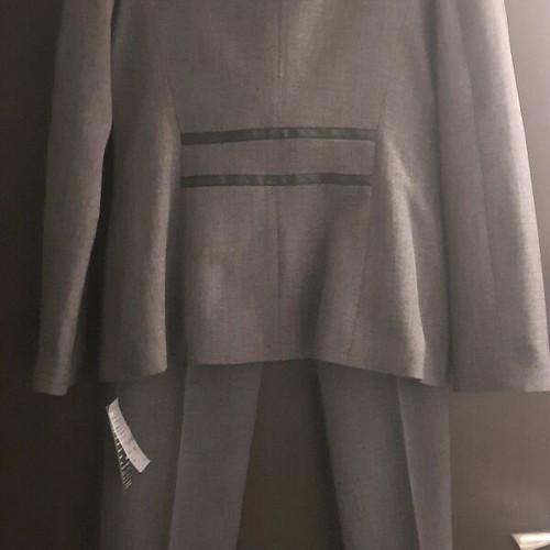 Women's suit new, blazer and pants, gray-black, size 48 or L