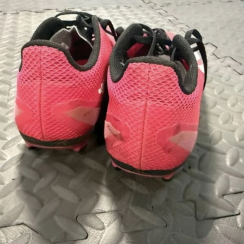 Adidas football shoes used, pink with black details