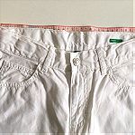  Benetton παντελόνι άσπρο xxs