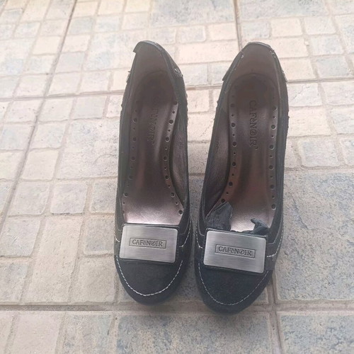 CafeNoir women's shoes platform size 39 like new, castor and patent leather