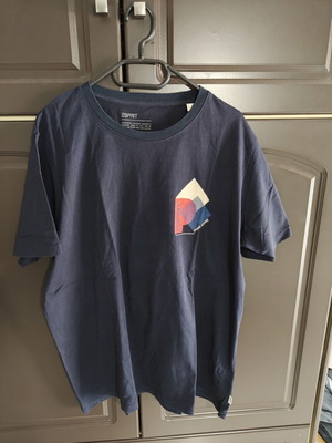 Esprit T-shirt like new, dark blue, XL, wide fit