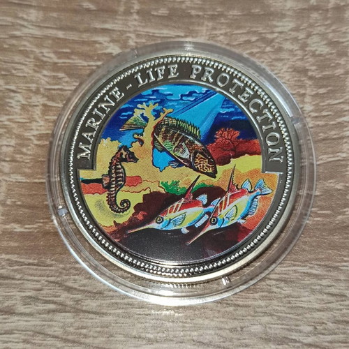 Malta 100 Liras 2000 new, marine life protection