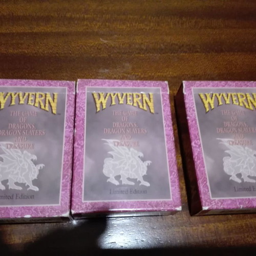 Wyvern collectible card game used, 3 starter decks, 562 cards