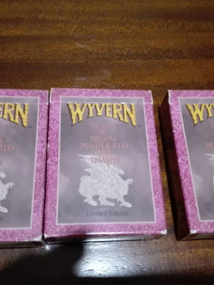 Wyvern collectible card game used, 3 starter decks, 562 cards
