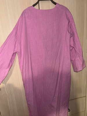 Linen kimono new with front tie pink, size S-M
