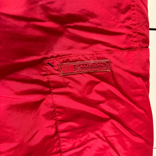 Ski pants used, red, size L