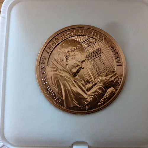 Vatican Medallion official bronze, new, Holy Year of Mercy 2015-2016