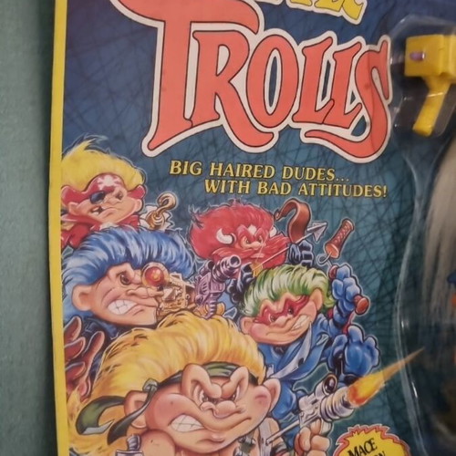 Vintage Battle Trolls Roadhog Troll Hasbro 1992 sealed MOC
