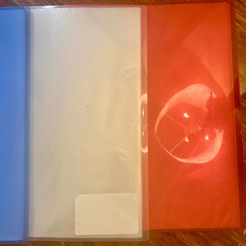 Plastic display books used, pack of 13, with 20 transparent pockets A4
