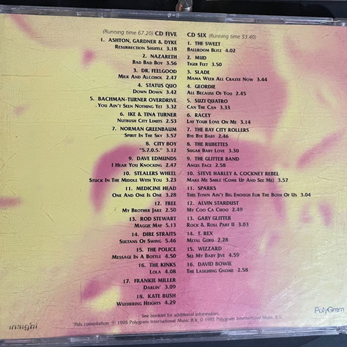 3 double CDs Totally 70's used, rock funk soul pop