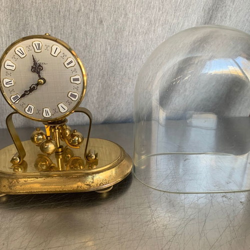 Kern annual table clock used with glass dome