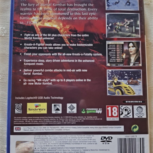 Mortal Kombat Armageddon PS2 game PAL