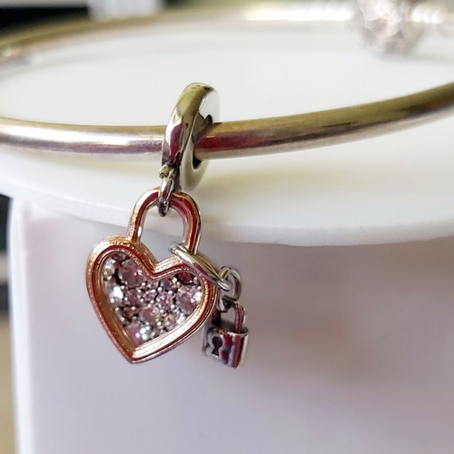 Silver 925 charm For Always Together new, gold and silver
