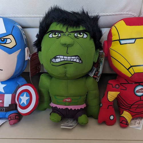Marvel Avengers plush toys Iron Man, Captain America and Hulk new