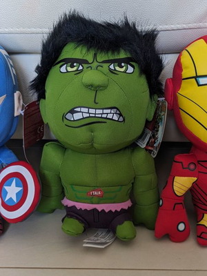 Λούτρινα Marvel Avengers Iron Man, Captain America και Hulk καινούργια