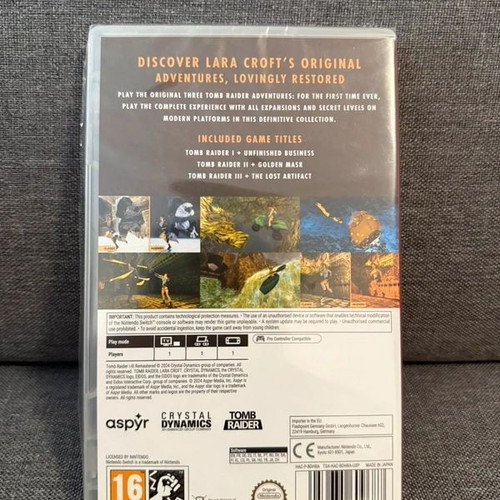 Tomb Raider I-II-III Remastered Nintendo Switch game