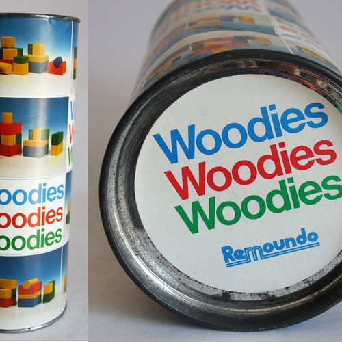 Vintage 70's Remoundo Woodies wooden toy new, made in Greece