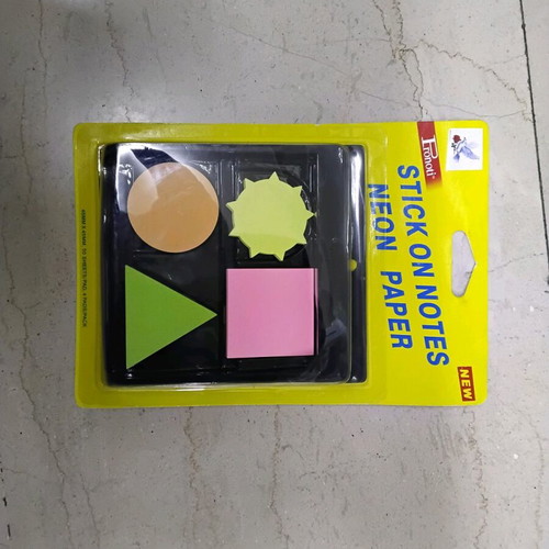 Sticky notes new, 4 different shapes, 50 sheets each