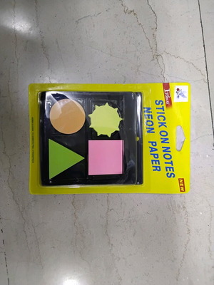 Sticky notes new, 4 different shapes, 50 sheets each
