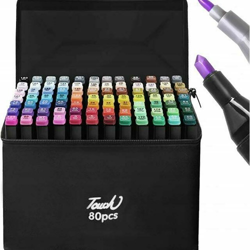 SPM Fine Double Sided Highlights 80-Piece Drawing Marker Set new