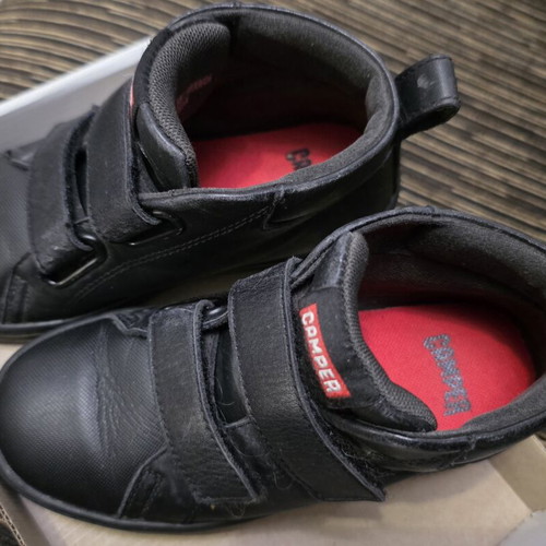 Camper leather boots kids size 28 used, black