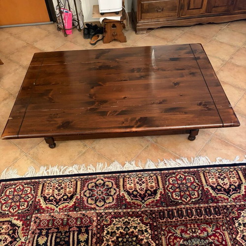 Wooden folding table vintage used
