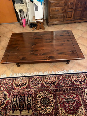 Wooden folding table vintage used