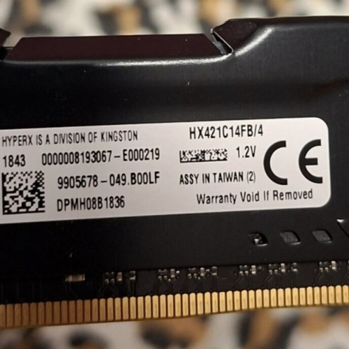 HyperX Fury Kingston 4GB DDR4 RAM 2133MHz like new