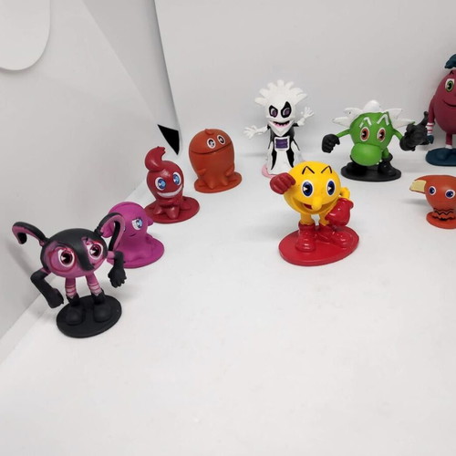 Pac-Man and the Ghostly Adventures collectible figure set of 12, like new
