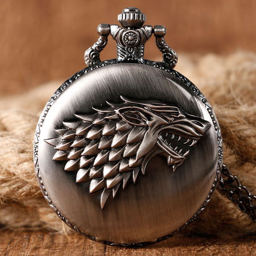Game of Thrones Stark House Pocket Watch Pendant