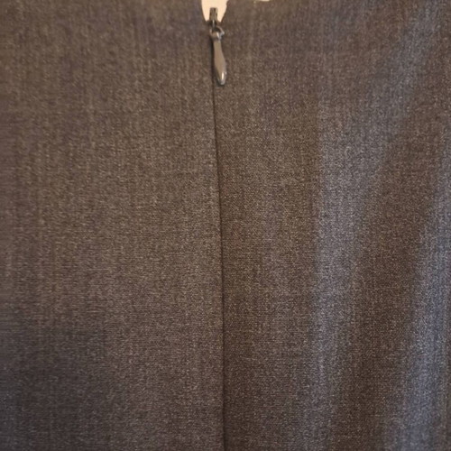 Calvin Klein dress gray size 12 like new with V-neck and ruffle