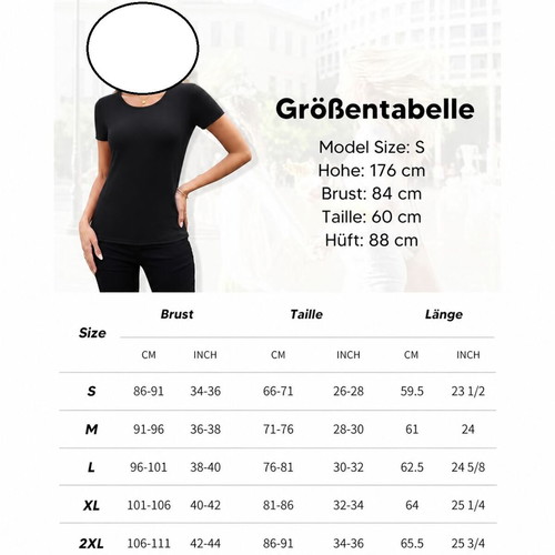 Comfree women's black slim fit t-shirt size L new