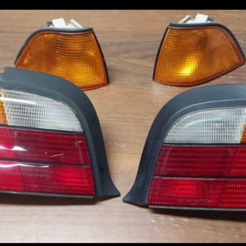 BMW E36 rear lights and front orange indicators used, genuine