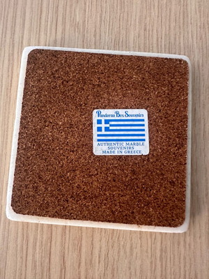 Marble coaster museum piece