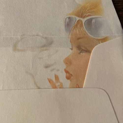 Vintage letter envelopes and writing sheets, 1990s