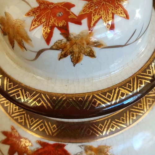 Satsuma vase used antique, height 26cm