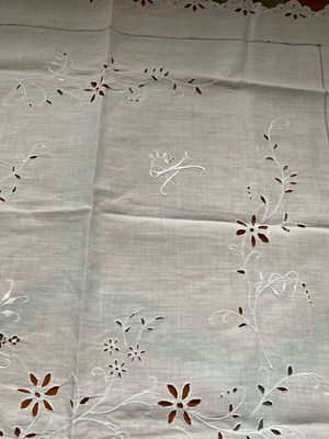 Handmade embroidery used
