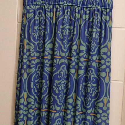 Donna summer long dress like new, blue and green