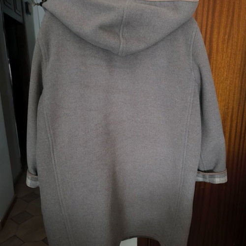 Wool coat used, women's beige, size XL