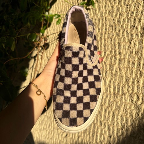 Vans athletic shoes used, size 37, light purple with black