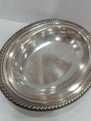 Vintage Επάργυρη Πιατέλα Wm. Rogers Σχέδιο Κορδόνι σαν καινούργιο