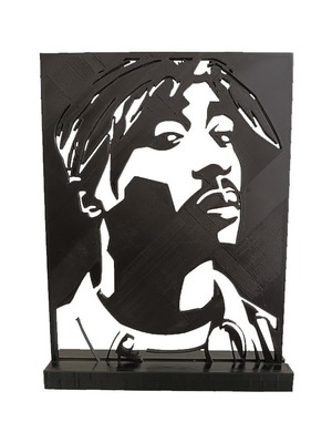 Tupac Shakur 3D printed table decoration new
