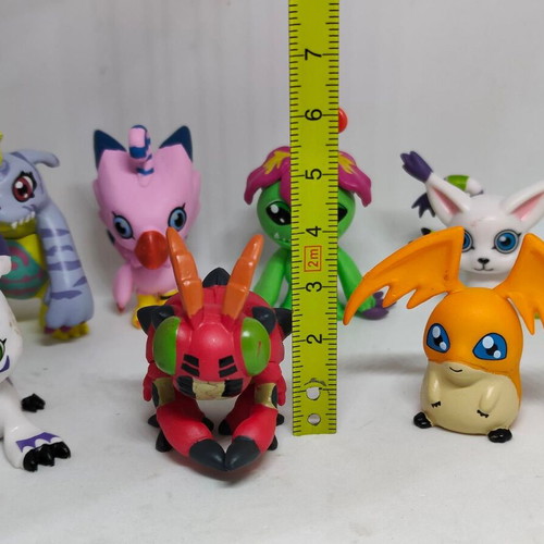 Digimon collectible figure set of 9 pieces like new