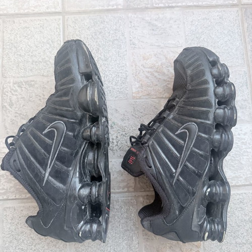 Nike Shox TL athletic shoes size 44 used, black