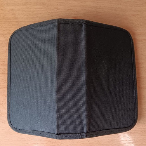 Protective case used with zipper, black