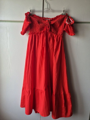 Shein long dress like new, red, size M